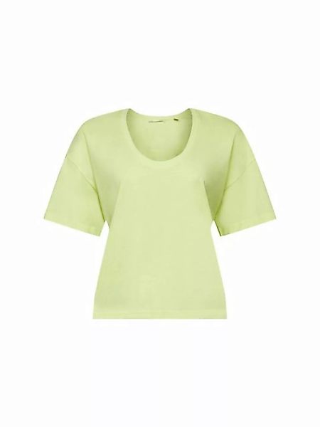 edc by Esprit T-Shirt Oversize Cropped-T-Shirt, 100 % Baumwolle (1-tlg) günstig online kaufen