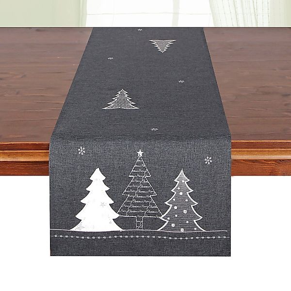 Delindo Lifestyle Tischläufer Tannenbaum (1-tlg), Glattes günstig online kaufen