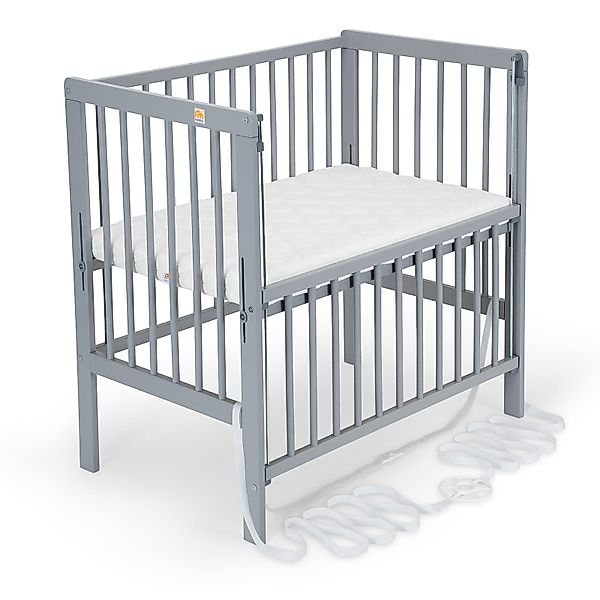 FabiMax Beistellbett Flex grau, 2in1, Beistellbett günstig online kaufen