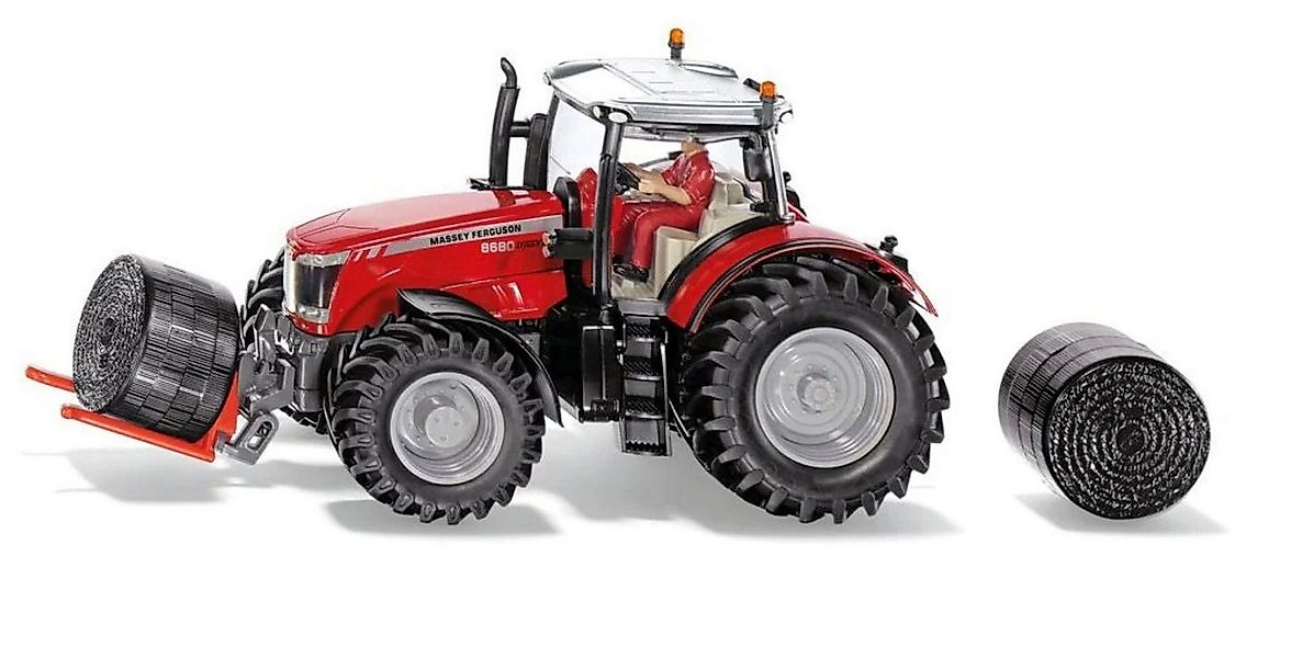 Siku Modellauto Massey Ferguson MF8680 Traktor mit Ballentransportgabel und günstig online kaufen