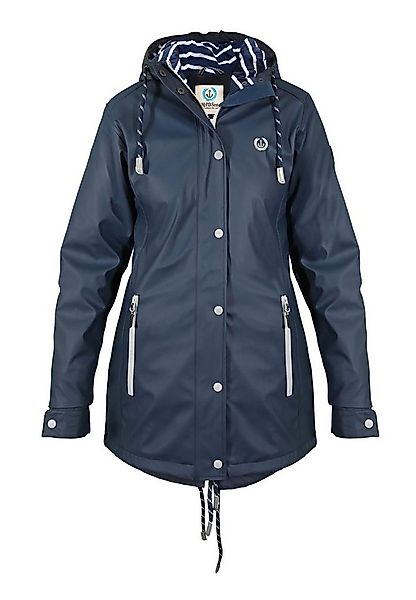 MADSea Regenjacke Friesennerz Navy maritimer Regenmantel wasserdicht und ta günstig online kaufen