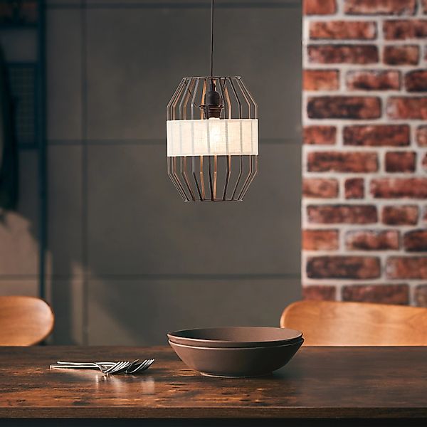 Brilliant Pendelleuchte »Slope«, 1 flammig, Leuchtmittel E27   ohne Leuchtm günstig online kaufen