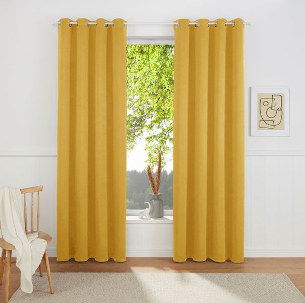 my home Gardine "SOLA" Ösen 1 Stk. tlg. Schal einfarbig, Verdunkelung, 1er günstig online kaufen