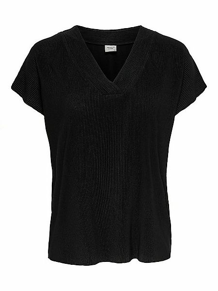 JACQUELINE de YONG Blusenshirt Regular Fit V-Ausschnitt Kurzarm Basic JDYES günstig online kaufen