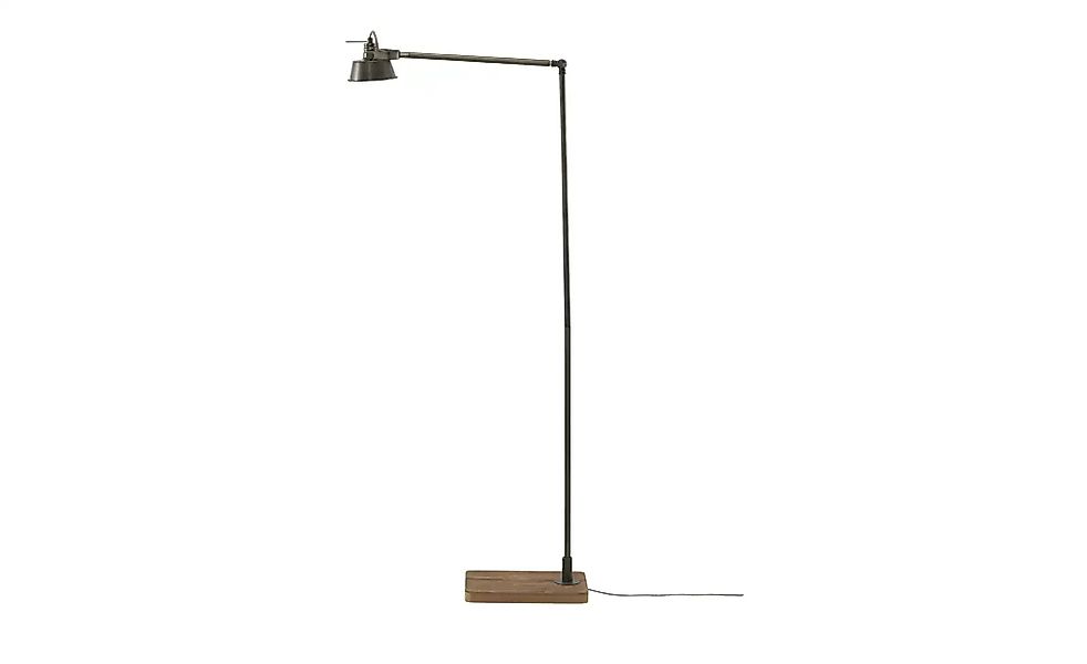 Leseleuchte  1-flammig  Metall / Holz schwarz  Max ¦ schwarz ¦ Maße (cm): H günstig online kaufen