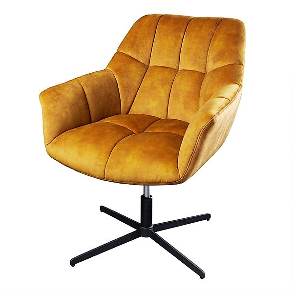 riess-ambiente Loungesessel PAPILLON senfgelb / schwarz günstig online kaufen