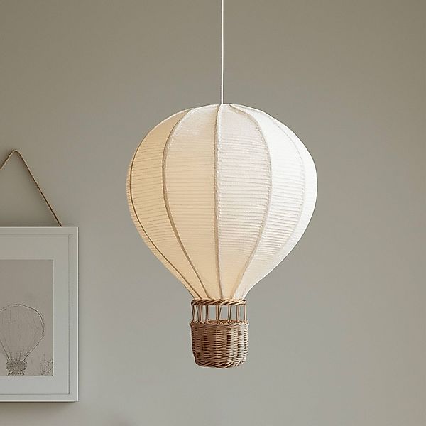 Lindby Hängeleuchte Balloon, Ø 30 cm, Rattan, E27 günstig online kaufen