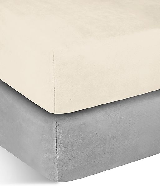 Aspero Bettlaken 2 Flanell-Spannbettlaken PERPIGNAN, Flanell, günstig online kaufen