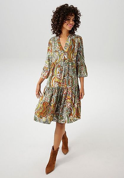 Aniston CASUAL Tunikakleid mit farbharmonischem, großflächigen Paisley-Must günstig online kaufen