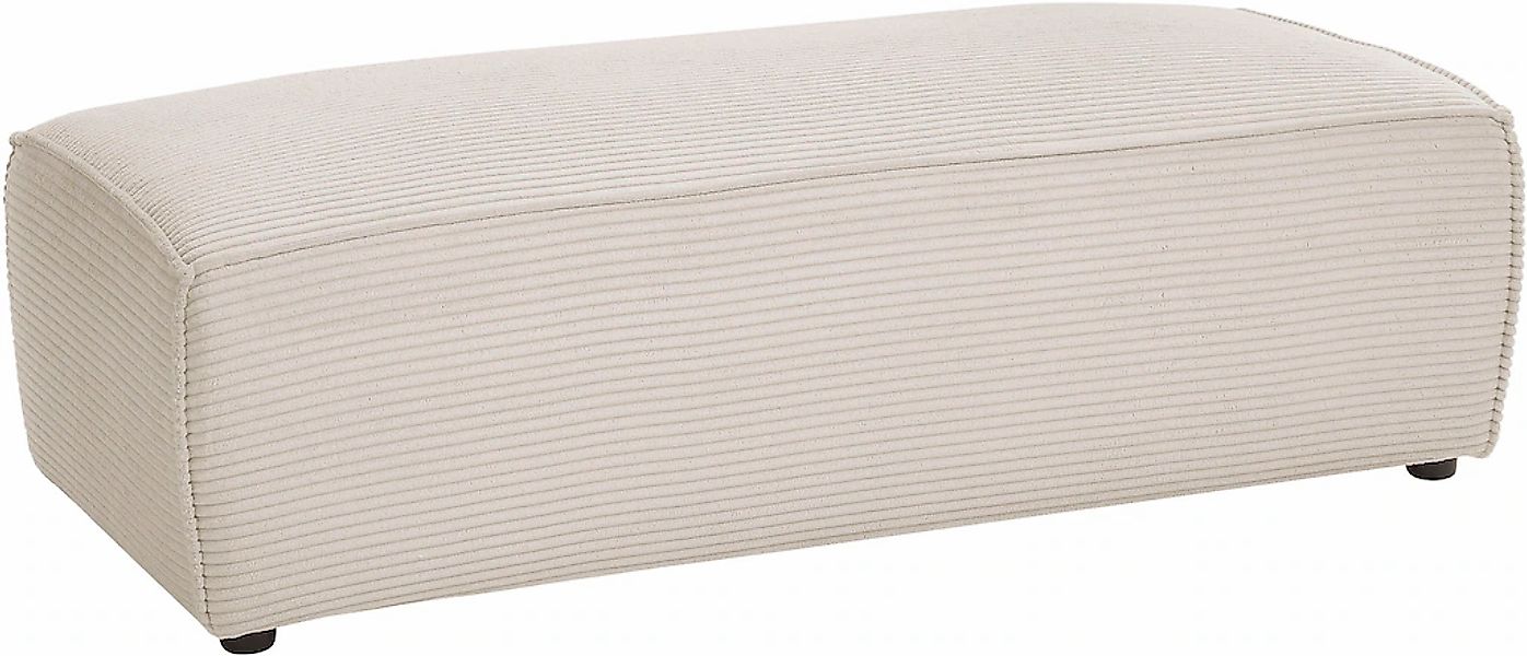Home affaire Hocker "NEU: SHERWOOD XXL, Polsterhocker, Cord, Webstoff", rec günstig online kaufen
