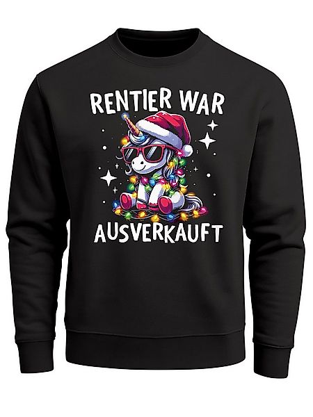 MoonWorks Sweatshirt Sweatshirt Herren Weihnachtspullover Lustig Rentier wa günstig online kaufen