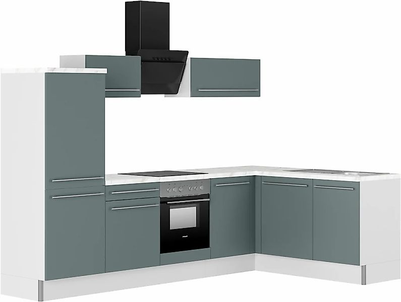 KOCHSTATION Küche "KS-Bern2", Stellmaße 295 x 175 cm, wahlweise mit E-Gerät günstig online kaufen