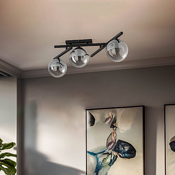 Deckenlampe Smart, schwarz/grafit, 3-flammig günstig online kaufen