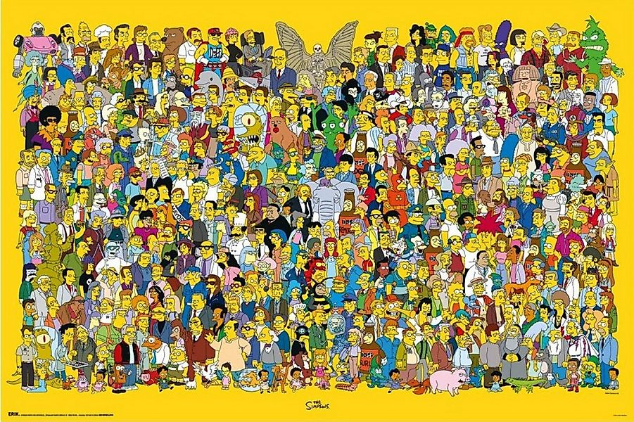 Poster The Simpsons - Full Cast - Poster 61x91,5 cm günstig online kaufen
