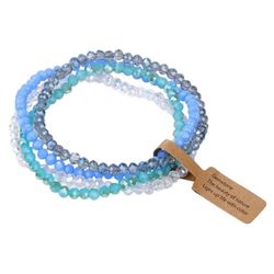 KARMA Armband Set Damenarmband Glasperlen 4er günstig online kaufen