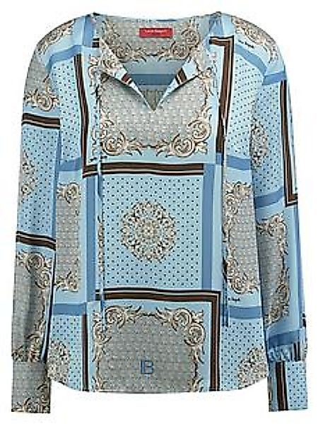 Bluse zum Schlupfen Seide Laura Biagiotti Roma blau günstig online kaufen