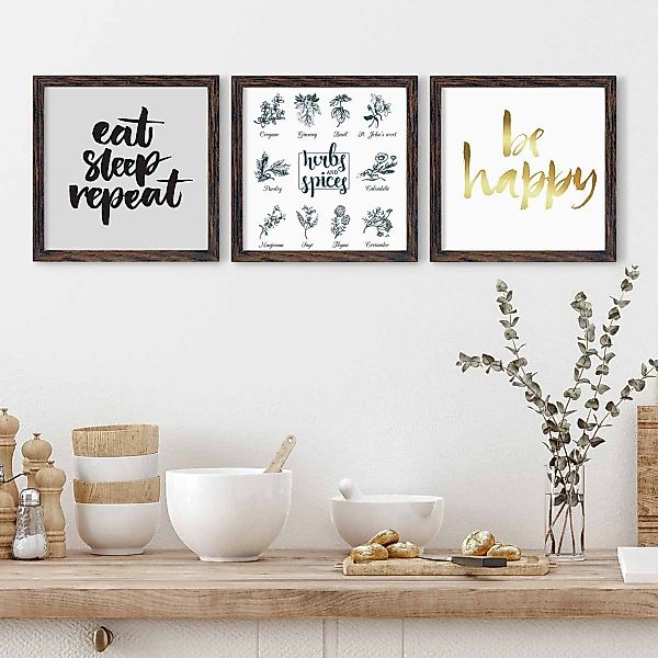PHOTOLINI Bilderrahmen 3er Set, stabiles MDF-Holz, günstig online kaufen