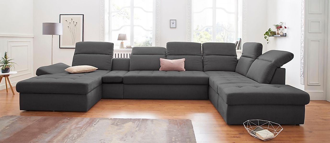 sit&more Wohnlandschaft "Stardust U-Form" inklusive Kopfteilverstellung, Ar günstig online kaufen