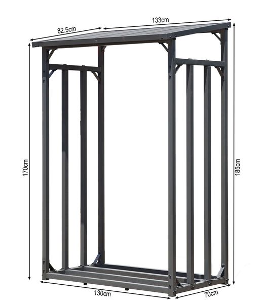 Quick Star Kaminholzregal Kaminholzregal 130x70x185 cm günstig online kaufen