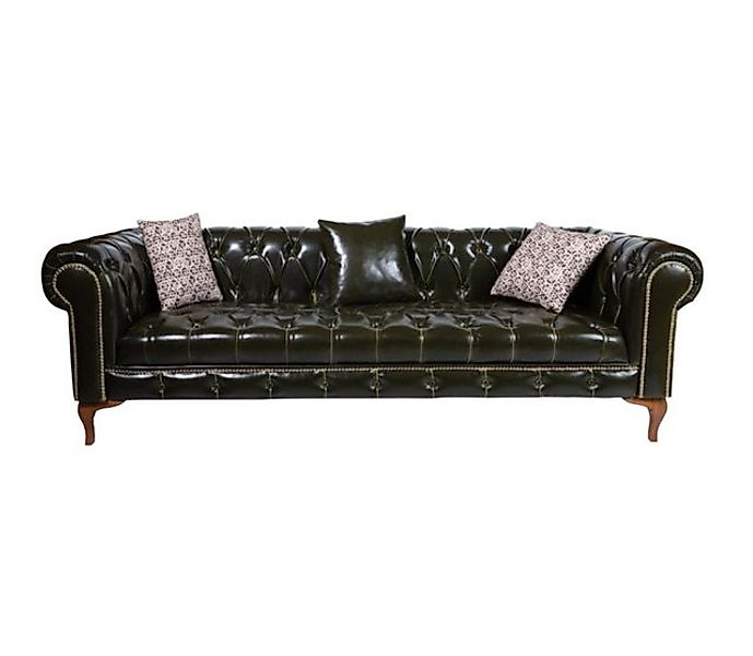 Xlmoebel Sofa Neues Luxus-Ledersofa im klassischen Chesterfield-Stil, 1 Tei günstig online kaufen