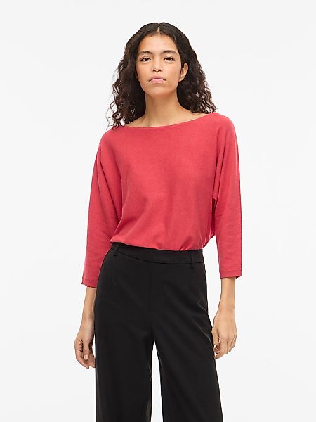 Vila 3/4 Arm-Pullover "VIMALU BOATNECK 3/4 SLEEVE KNIT TOP-NOOS" günstig online kaufen