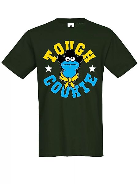 Sesamstrasse Tough Cookie Herren T-Shirt oliv günstig online kaufen