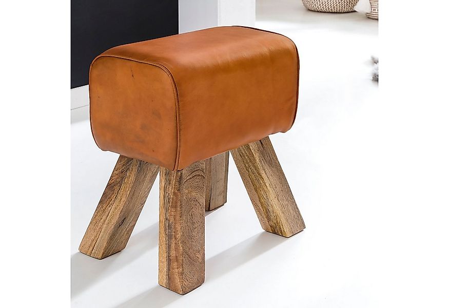 FINEBUY Sitzhocker Design Springbock Fußhocker Turnhocker Turnbock Pferd Le günstig online kaufen