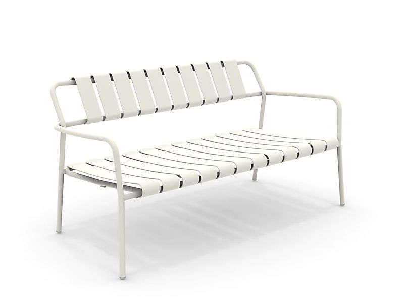 Verdea 2-Sitzer Gartenbank aus Aluminium ivory günstig online kaufen