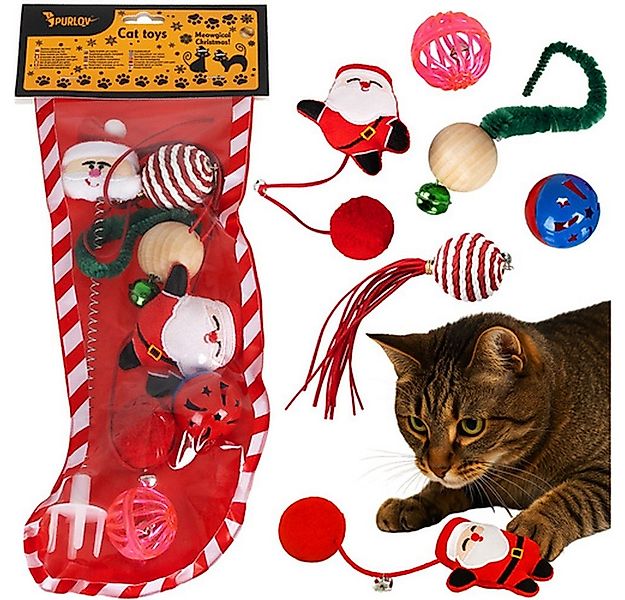 Purlov Tier-Beschäftigungsspielzeug Katzenspielzeug Weihnachtsspielzeug, Ku günstig online kaufen