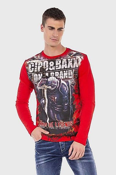 Cipo & Baxx T-Shirt Sweatshirts mit coolem Print günstig online kaufen