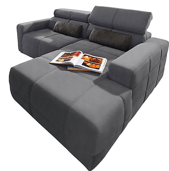 DOMO collection Ecksofa "Brandon, inkl. Kopfteilverstellung, B/T/H: 214/100 günstig online kaufen