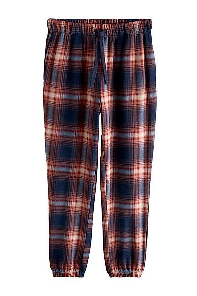 Next Pyjamahose Thermofleece-Schlafanzughose mit Bündchen + Karos (1-tlg) günstig online kaufen