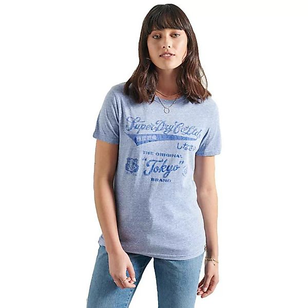 Superdry Reworked Classic Kurzarm T-shirt XS Light Blue Snowy günstig online kaufen
