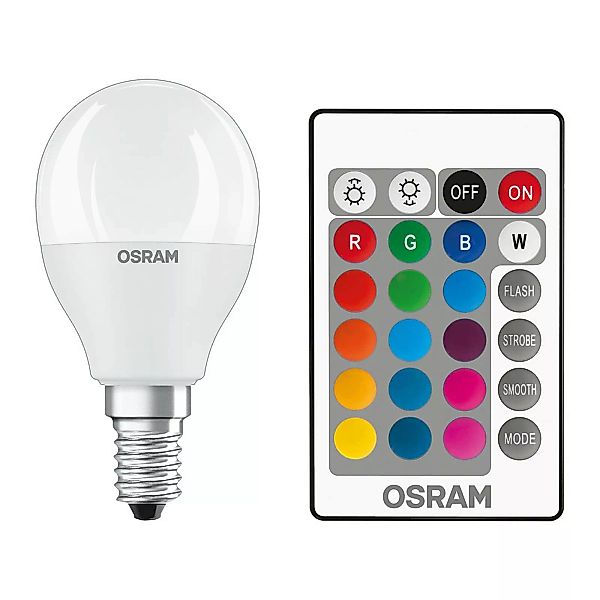 OSRAM LED-Lampe E14 4,9W Star+ Tropfen matt Remote günstig online kaufen