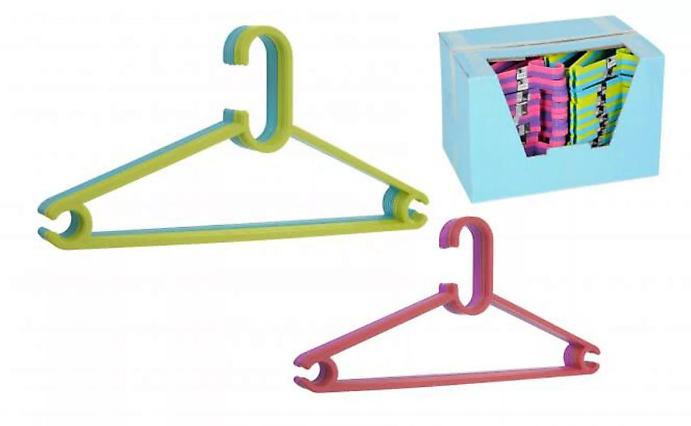 Kleiderbügel 10er Set Blau-Grün / Pink-Lila von Koopman günstig online kaufen