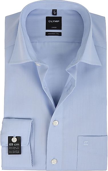 OLYMP Luxor Hemd Extra Lange Ärmel Modern Fit Blue - Größe 37 günstig online kaufen