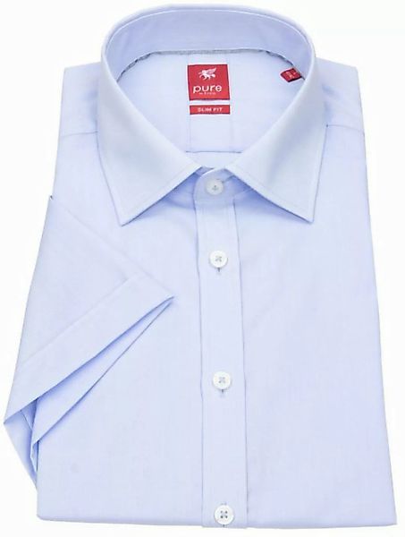 Pure Kurzarmhemd - modisches Halbarm Hemd - slim fit - unifarben günstig online kaufen