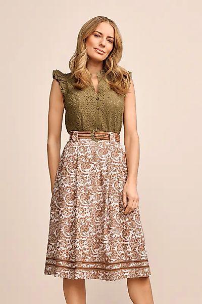 KRÜGER COLLECTION Trachtenrock Midirock mit Paisley-Muster günstig online kaufen