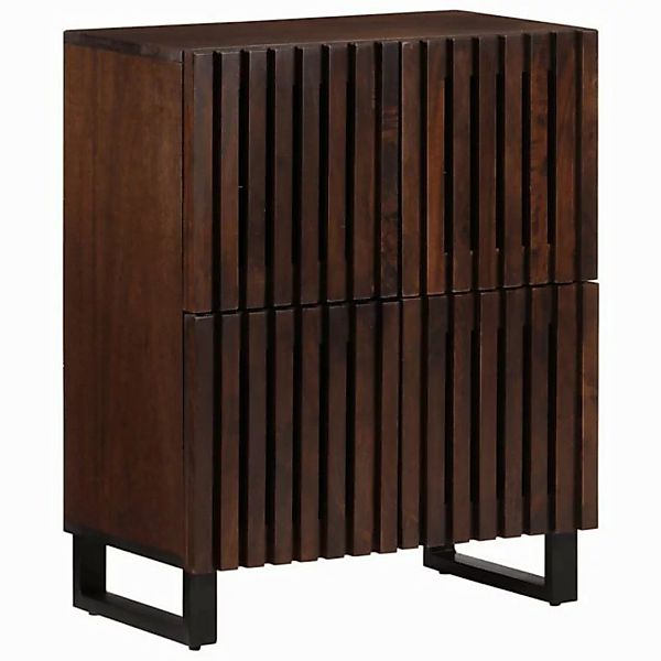 vidaXL Fächerschrank Sideboard Braun 60x34x75 cm Massivholz (1-St) günstig online kaufen