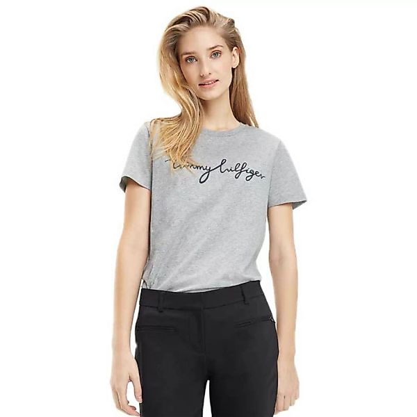 Tommy Hilfiger Heritage Graphic Kurzärmeliges T-shirt S Light Grey Heather günstig online kaufen