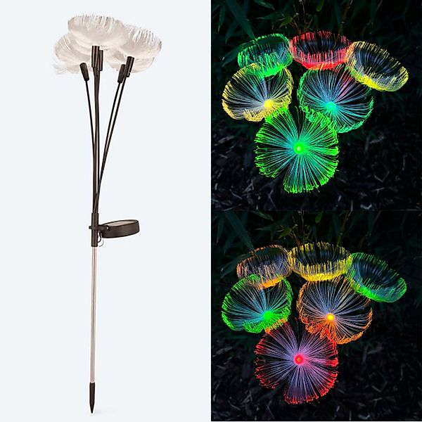 Online-Fuchs Gartenstecker PUSTEBLUME mit LED Solar günstig online kaufen