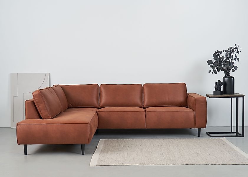 Places of Style Ecksofa Fumone, Lederoptik günstig online kaufen
