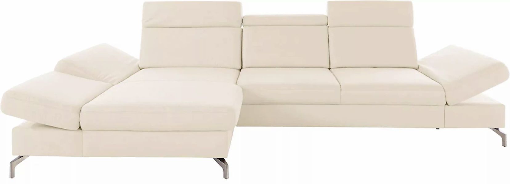 sit&more Ecksofa »Brisbane L-Form«, Fußhöhe 12 cm, inklusive Sitztiefen-, A günstig online kaufen