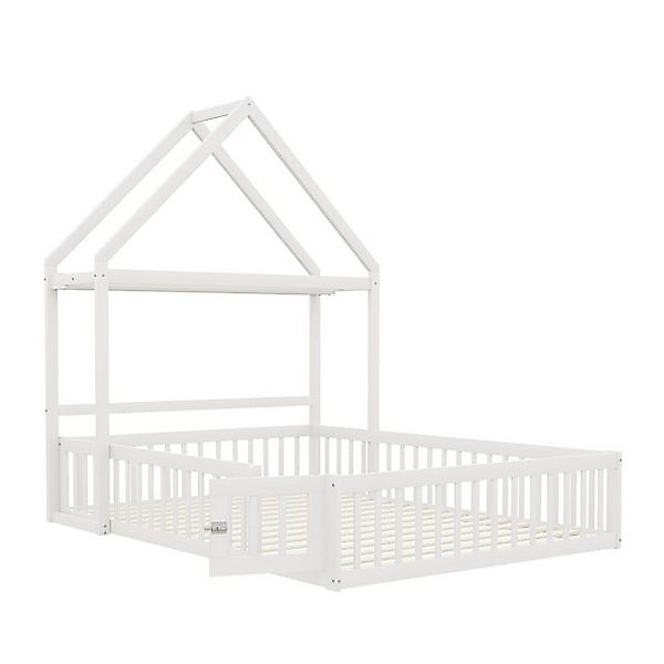 STILVORA Kinderbett 140x200 Babybett mit Stauraum & Lattenrost, Bettgestell günstig online kaufen