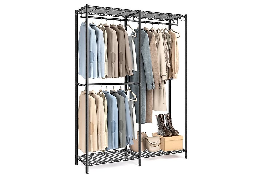SONGMICS Kleiderständer, offener Kleiderschrank, Garderobenständer mit vers günstig online kaufen