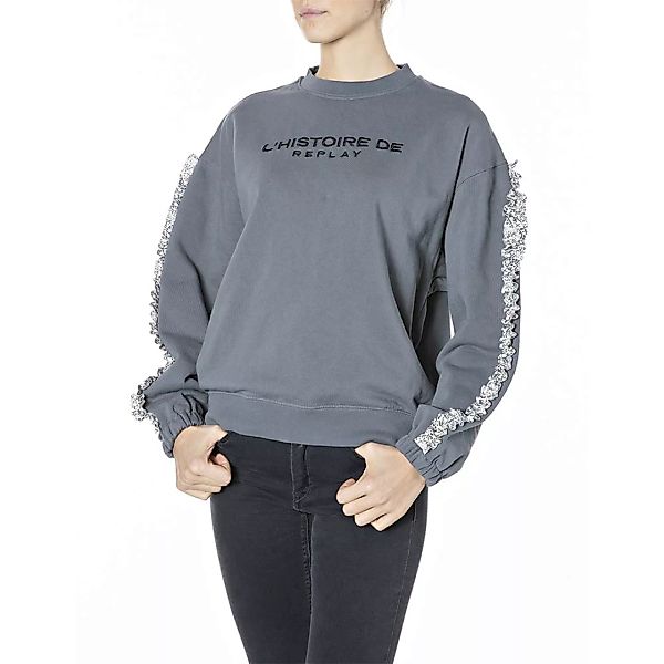 Replay W3613.000.21842 Sweatshirt L Steel Grey günstig online kaufen