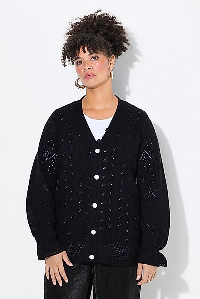 MIAMODA Strickjacke Strickjacke Langarm mit Volant günstig online kaufen