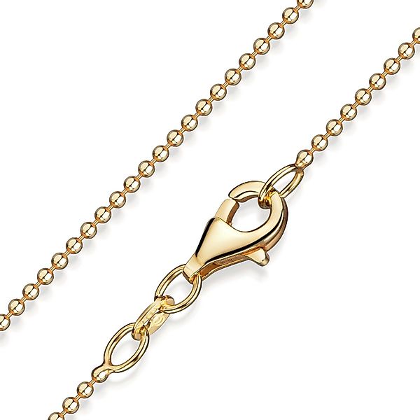 Materia Gliederkette Damen Gelbgold Kugelkette fein günstig online kaufen