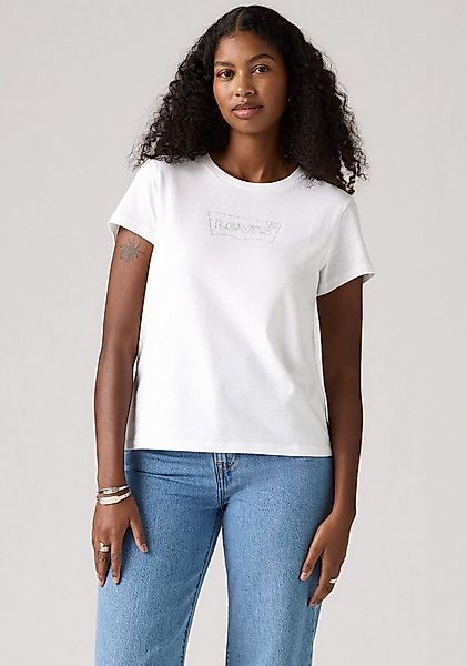 Levi's® Rundhalsshirt THE PERFECT TEE mit Logo im Metallic-Holo Print günstig online kaufen