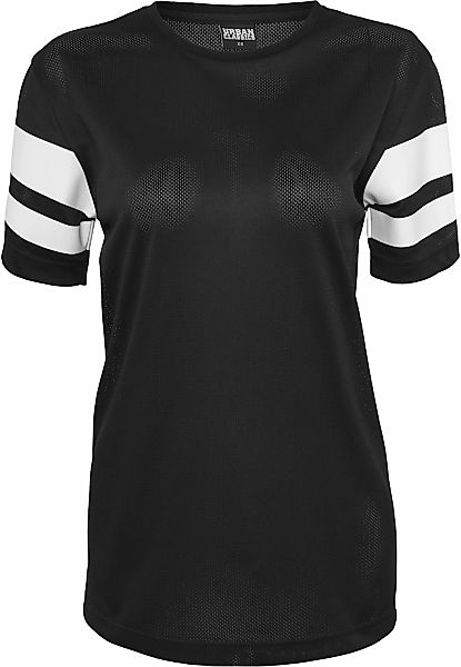 URBAN CLASSICS T-Shirt "Urban Classics Damen Ladies Stripe Mesh Tee" 1 Stk. günstig online kaufen